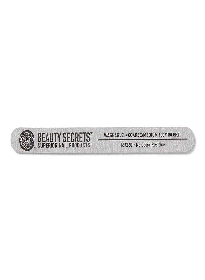 Beauty Secrets Zebra Cushion Nail File Medium/Coarse 180/100 Grit